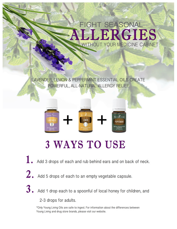 Essential Oils can assist with allergies